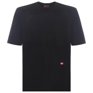 Diesel Graffiti Block Logo Zwart T-shirt