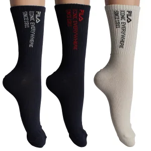 Verpakking van 3 Lange Katoenen Sokken F3606 voor Dames