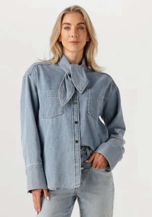 Closed Blouse Dames Scarff Shirt,