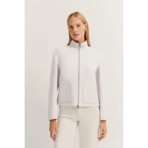 Bugatti Wollen jack met staande kraag & rits