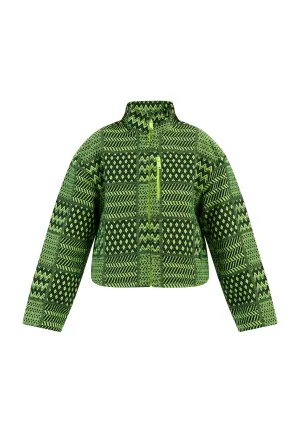 Mymo Blouson Meisje Neongroen Zwart