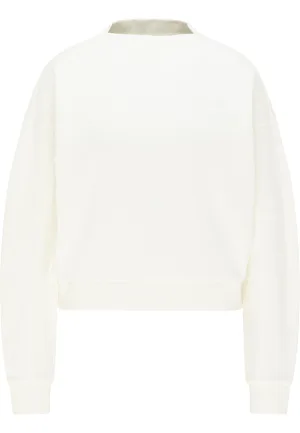 Dreimaster Sweatshirt Dames natuurlijk wit