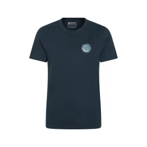 Mountain Warehouse Heren Edinburgh Boomring Biologisch T-shirt (Donkerblauw)