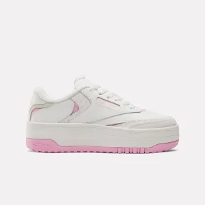 Reebok Juniors X Barbie Club C meisjestrainers in wit-roze