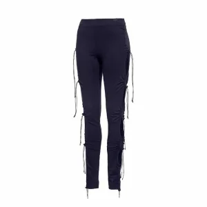 Puma x Rihanna Fenty Stretch Taille Navy Blauw Dames Legging met Ruches 577277 01