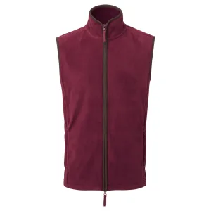 Premier Heren Artisan Fleece Gilet (Bourgogne/Bruin)