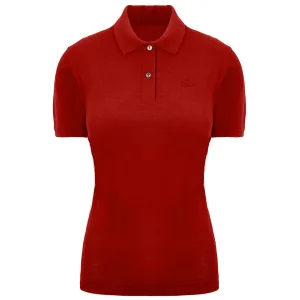 Lacoste 85th Anniversary Collection Rouge Korte Mouw Rood Dames Poloshirt PF4866_240