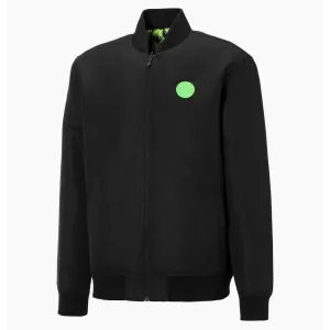Puma x Santa Cruz Zwart Groen Heren Varsity Reversible Bomber Jacket 532239 01