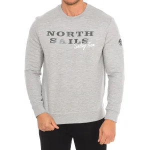 Heren sweatshirt met lange mouwen en ronde hals 9022970