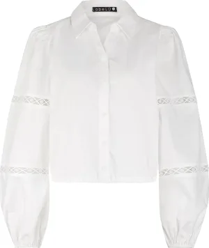 Label Dot Blouse Allis Wit dames