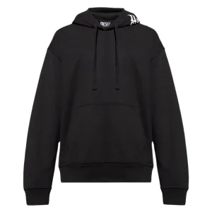 Diesel zwarte hoodie met groot logo aan de achterkant