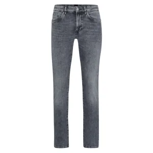 Heren Boss Delaware3 Slim-Fit Jeans in Charcoal
