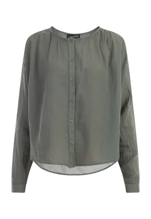 Dreimaster Bloes met lange mouwen Dames olijf