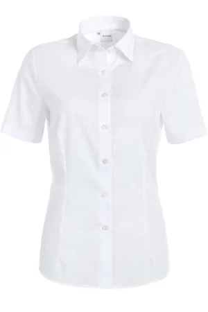 OLYMP Luxor Dames Overhemd wit, Effen