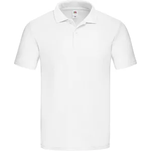 Fruit of the Loom Heren Origineel Piqué Poloshirt (Wit)