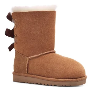 UGG Winterlaarzen K BAILEY BOW II , instaplaarzen, winterlaarzen, snowboots met strik van satijnband