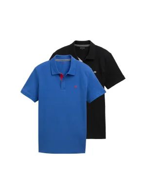 Tom Tailor Poloshirt in set van 2 (set, 2-delig)