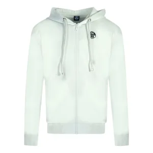 North Sails Logo Witte Zip Hoodie