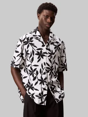 Calvin Klein Overhemd met korte mouwen SS CMP CLLR AP LNN R