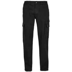 SOLS Heren Docker Stretch Cargo Broek (Zwart)