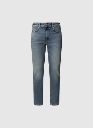 Pepe Jeans Tapered jeans STANLEY Decoratieve stiksels op de achterzakken