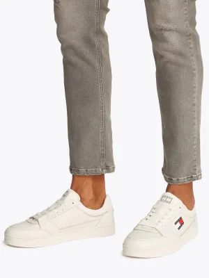 Tommy Hilfiger leren heren sneakers wit –