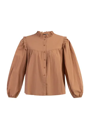 Dreimaster Blouse Dames lichte roest