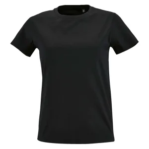SOLS Dames/dames Imperial Fit T-Shirt met korte mouwen (Diep zwart)