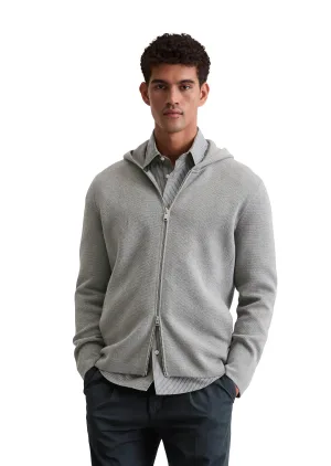 Marc O’Polo Capuchonvest met tweewegrits