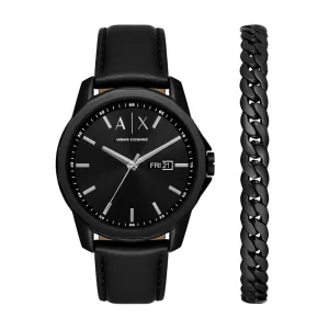 Armani Exchange  – heren horloge – Zwart met  band