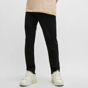 Heren Hugo 634 Tapered-Fit Jeans in Zwart