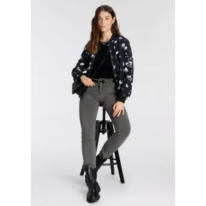 Tamaris Skinny fit jeans smalle broekpasvorm, normale taille, 5-pocket-vorm, used-wassing