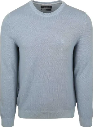 Marc O’Polo Pullover Heavy Piqué Lichtblauw