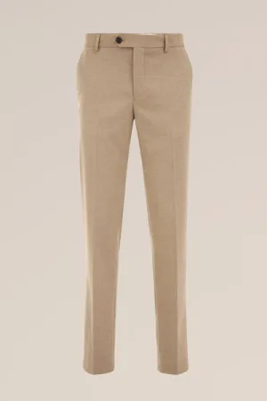 WE Fashion – Heren slim fit pantalon – Slim Fit – Beige –