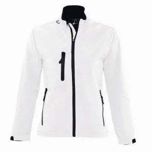 SOLS Dames/dames Roxy Soft Shell Jacket (ademend, winddicht en waterbestendig) (Wit)
