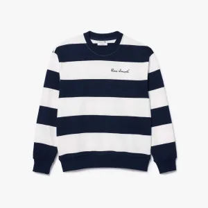 Lacoste French Made oversized sweater voor dames in crème