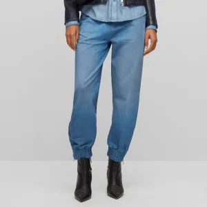 Damesbroek Boss C_Erag Jersey in Blauw