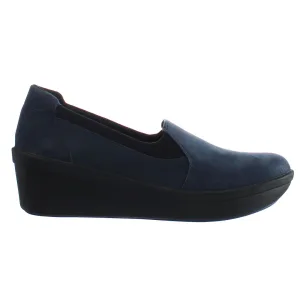 Clarks Step Rose Moon Dames Navy Wedges
