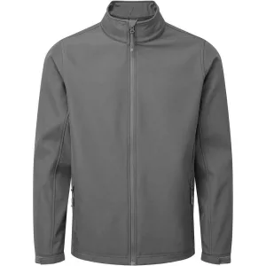 Premier Heren Recycled Wind Resistant Soft Shell Jacket (Donkergrijs)