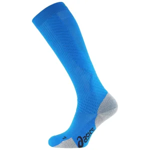 Asics Logo Compression Support Medium Heren Blauwe Sokken