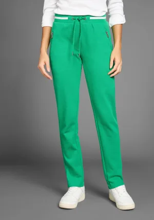 KangaROOS Jerseybroek met piqué-structuur en streepdetail