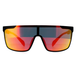 Adidas SP0020 02G mat zwart oranje camo contrast spiegel rood zonnebril