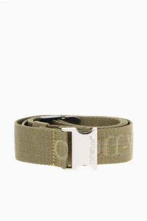 Tape riem met logo-opschrift 35 mm in groen