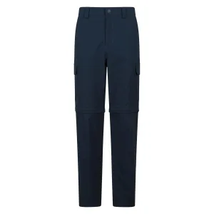 Mountain Warehouse Heren Delta Stretch Afritsbare Regular Cargo Broek (Marineblauw)