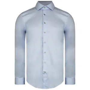 Calvin Klein Fitted Heren Lichtblauw Overhemd