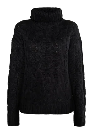 Mymo Gebreide trui Dames zwart