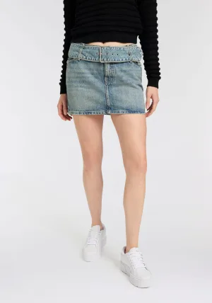 HUGO Blue Minirok Gamini met bijpassende riem