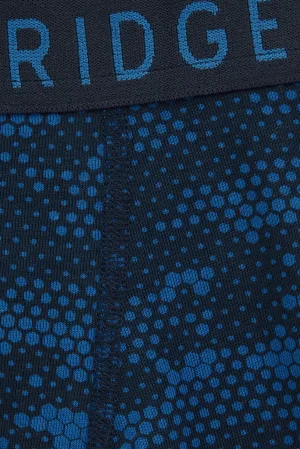 WE Fashion Blue Ridge boxershort – set van 3 donkerblauw