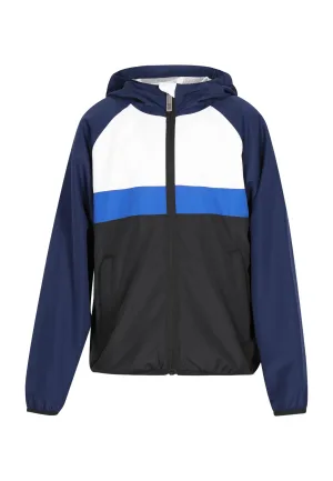 Mo Anorak jongens (kinderen) marine colorblock