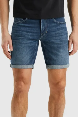 PME Legend regular denim short Nightflight blauw